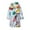 #6, variant on Dvkptbk Kids Fleece Hooded Bathrobes, Warm Graphic Soft Fuzzy Bath Robe for Kids Soft Robe Sleepwear with Belt 6-7 Years