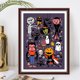 thumbnail image 4 of Cuadros Decorativos Pintura de diamante redondo completo Kits de mosaico de Halloween 5D Ehuebsd bricolaje ilustraciones Festival Kits de mosaico de resina dibujo de imagen arte de diamantes de im, 4 of 9