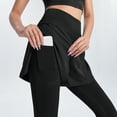 thumbnail image 3 of Women's Leggings Fake Two-Piece Pocket Yoga Pants High-Waist Elastic Hip-Lifting Leggings with Pockets Yoga Clothes, 3 of 6