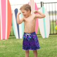 thumbnail image 4 of FORMRS Boys Swim Trunks Quick Dry Mesh Lining Beach Boardshorts, Sizes XS-XL, Night Mushrooms Pattern, 4 of 7