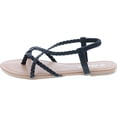 thumbnail image 2 of ANNA Women's Razzi-11 Braided Strappy Flat Y-Strap Flip Flop Sandal, 2 of 7