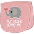 thumbnail image 2 of Inktastic My Noni Loves Me Grandchild Baby Burp Cloth, 2 of 3