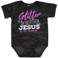 thumbnail image 3 of Inktastic Glitter Jesus Girls Baby Bodysuit, 3 of 5