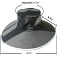 thumbnail image 5 of Hat with Fan Built in, Wide Brim Solar Fan Outdoor Fishing Hat-Solar & USB Charging, UPF 50+ Sun Hat, UV Protection Hat, 5 of 7