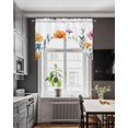 thumbnail image 4 of Spring Floral Kitchen Swag Valances for Windows, Pastoral Flowers Watercolor Swag Valances Curtains for Living Room, Rod Pocket Window Treatments for Bathroom, Bedroom, Cafe, 56"x36", 4 of 6
