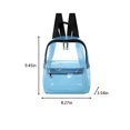 thumbnail image 3 of SRstrat Clear Mini Backpack Stadium Approved,Transparent Backpack, Transparent Backpack, Beach For Sports Activities And Games In Concert Festival For Work Festival Security Travel, 3 of 6