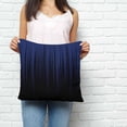 thumbnail image 2 of Navy Blue Black Ombre Pillow Covers 18x18 Inch Decorative Throw Pillow Cover, Modern Abstract Striped Gradient Sofa Pillowcases Accent Cushion Case Home Decor Bedroom Living Room, 2 of 6