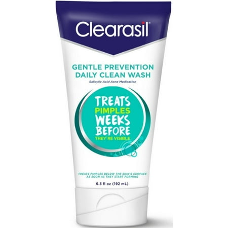 4 Pack - Clearasil Gentle Prevention Daily Clean Wash, 6.5
