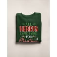 thumbnail image 3 of All Hearts Come Home Christmas Sweatshirt Women -Smartprints Designs, Female 5X-Large, 3 of 4