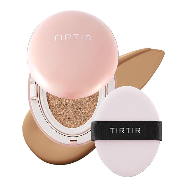 TIRTIR – Mask Fit All-Cover Cushion 18 g – TONO 29N NATURAL BEIGE – Base de maquillaje de alta cobertura cushion – acabado mate aterciopelado – larga