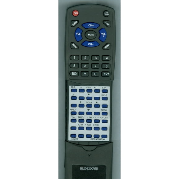 Replacement Remote for CURTIS LCD3227A2, RTLCD3227A2