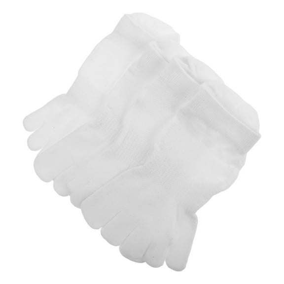 HOMEMAXS  2 Pairs Spring and Summer Five-finger Socks Short Tube Men's Toe Woman