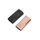 thumbnail image 1 of 2PCS DIY Security Clasps Stainless Steel Magnetic Buckle DIY Secure Clasps for DIY Bracelet Necklace Leather Strap Use Rose Gold+Black, 1 of 3