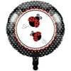 Ladybug Fancy Foil Balloon, 4PK