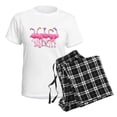 thumbnail image 4 of CafePress - Cool Flamingoes Women's Light Pajamas - Women's Short Sleeve Print T-Shirt and Pants Light Cotton Pajama Set, 4 of 7