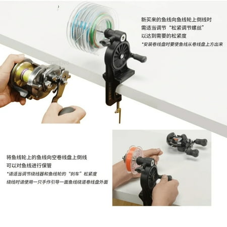 LOPNGLG Fishing Line Winder Spool Solid Fishing Gear Baitcasting Spinning Reel Fishing Line Winder Fishing Line Reel