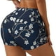 thumbnail image 1 of Fotbe Cherry Blossoms on Navy Background Shorts Sin Costuras – Shorts Deportivos de Cintura Alta para Mujer, Elásticos para Gimnasio, Yoga, Running o Ciclismo-Large, 1 of 8