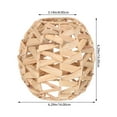 thumbnail image 2 of unbranded Colgante Con Pantalla Tejida En Pasto Beige Para Iluminación Interior, 2 of 6