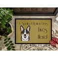 thumbnail image 3 of Caroline's Treasures BB1503JMAT Tricolor Corgi Spoiled Dog Lives Here Door Mat, Indoor Rug or Outdoor Welcome Mat 24x36, 3 of 4