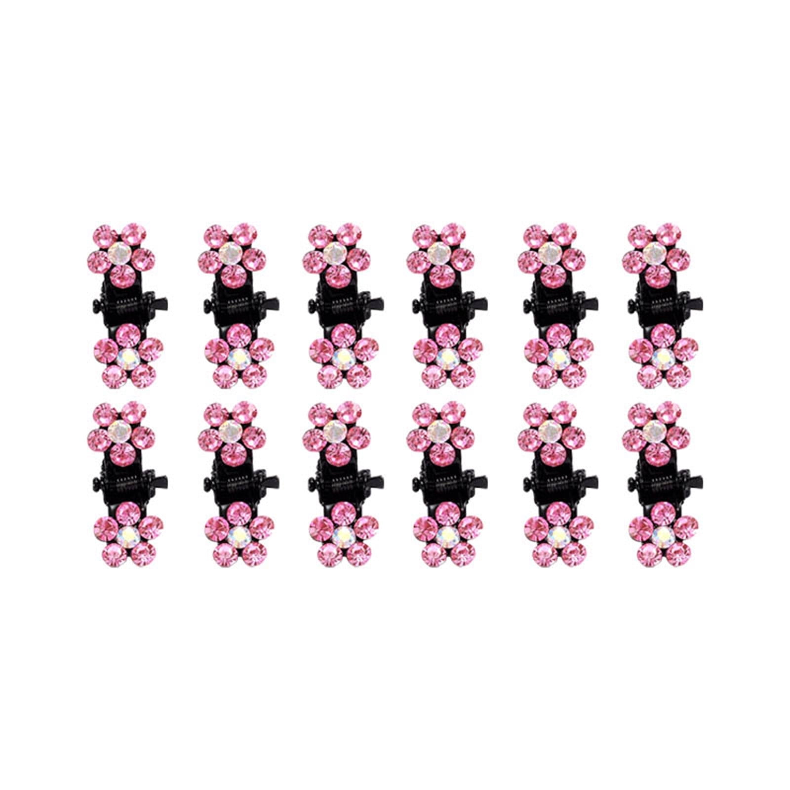 WREESH Rhinestone Side Clip Small Hair Clip Hair Claw Sim-ple Bangs Clip Top Clip Hair