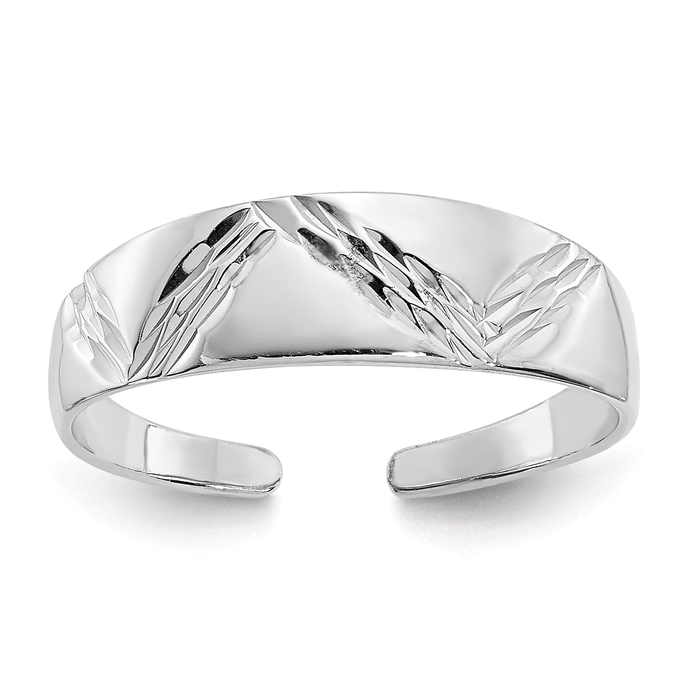Primal Gold 14 Karat White Gold Fancy Toe Ring
