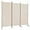 Beige, variant on YEXJ 3-Panel Folding Privacy Screen, 6 Ft Portable Room Divider for Separating Spaces,102" W x 70" H Freestanding Partition Room Panel-Grey