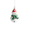 thumbnail image 2 of 3 Pack Christmas Bell Ornaments Set Santa Claus Snowman Reindeer Christmas Tree Hanging Decorations for Party Red White Green Jingle Bells Ornaments Christmas Home Decorations, 2 of 6