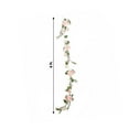 thumbnail image 5 of Balsa Circle 6 feet Blush Artificial Rose Peony Flower Garland Silk Hanging Vine Wedding Reception Party Centerpieces Event Decorations Supplies, 5 of 8