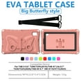 thumbnail image 3 of Allytechgroup Galaxy Tab A9 8.7" Case for Kids, Cute Butterfly Design Kickstand Shoulder Strap EVA Lightweight Children Friendly Bumper Protective Case for Samsung Galaxy Tab A9 8.7" SM-X110 X115, 3 of 8