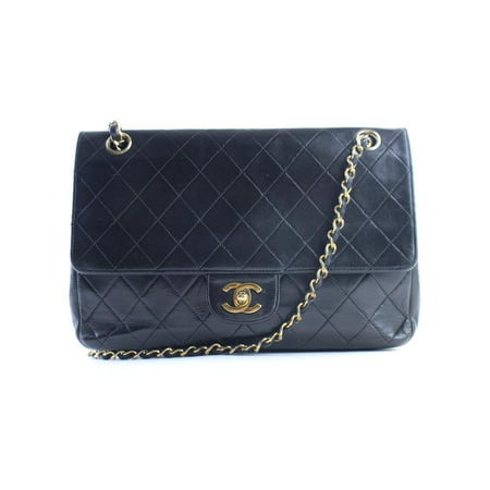 Classic Flap Quilted 226199 Black Leather Shoulder Bag