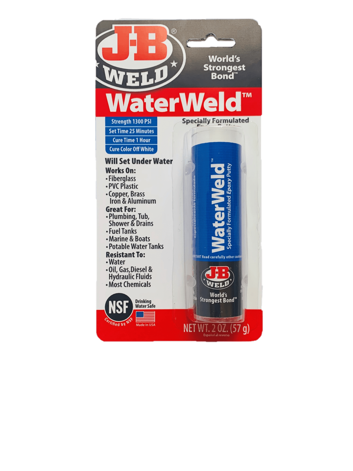 JB Weld WaterWeld Epoxy Putty Stick