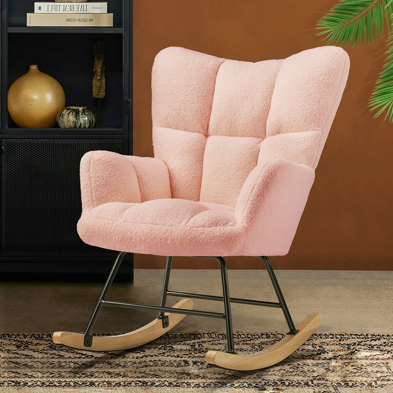Plush rocking chair for nursery sale