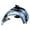 A, variant on Women Hair Claw Ocean Series Dolphins Whales Shape Acetic Acid Hair Clip Large Size Back Head Hair Claw
