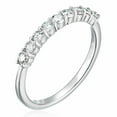thumbnail image 2 of Vir Jewels 1/2 CTTW Diamond Wedding Band for Women in 14K White Gold 9 Stones Round Prong Set, 2 of 7