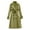 Army Green, variant on Women Elegant Notched Collar Double Breasted Wool Blend Over Coat with Decor Belt Midi Trench Coat Women's Fall Winter Clothes (Navy XL)