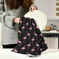 thumbnail image 6 of Dreamtimes Pink Flamingo Black Bird Summer Kitchen Towels Dish Bar Tea Towel Dishcloths Set of 4 Super Absorbent Soft 18 x 28 inches, 6 of 7