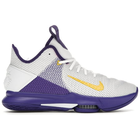 Nike Men's LeBron Witness 4 White/Voltage Purple Basketball Shoes, from StockX