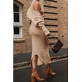 thumbnail image 2 of Conjunto de Dos Piezas para Mujer PRETTYGARDEN Cardigan de Punto Vestido Maxi Talla L, 2 of 7