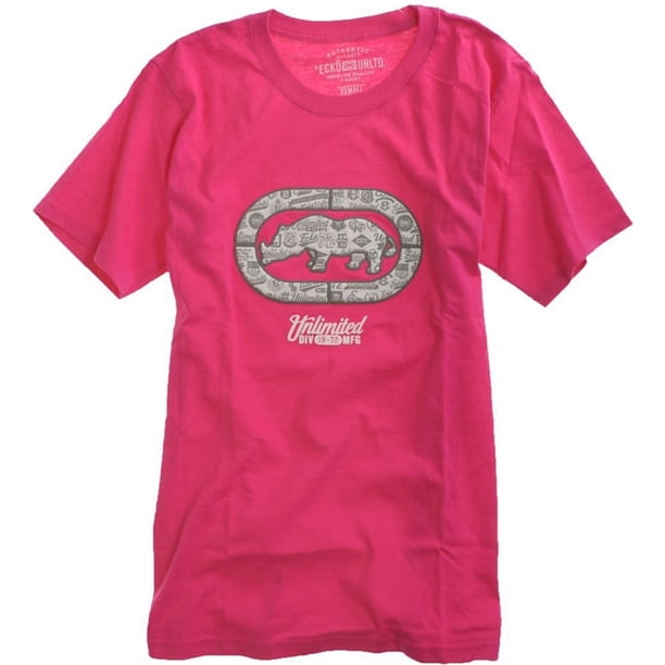 Ecko Unltd. Camiseta gráfica Campus Weld para hombre, rosa, mediana