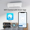 thumbnail image 6 of TOSOT 18,000 BTU Mini-Split Air Conditioner, Wifi Enabled Ductless Inverter Split System AC Unit Heating System, Compatible with Alexa - 20 SEER2 230V, 6 of 11