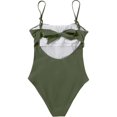 thumbnail image 5 of Women'S Bikini Solid Color Strapless Suspender Elastic Swimsuit, 5 of 5