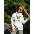 thumbnail image 2 of Butterfly, I Am The Rainbow Hoodie Women -Smartprints Designs, Female 4X-Large, 2 of 4