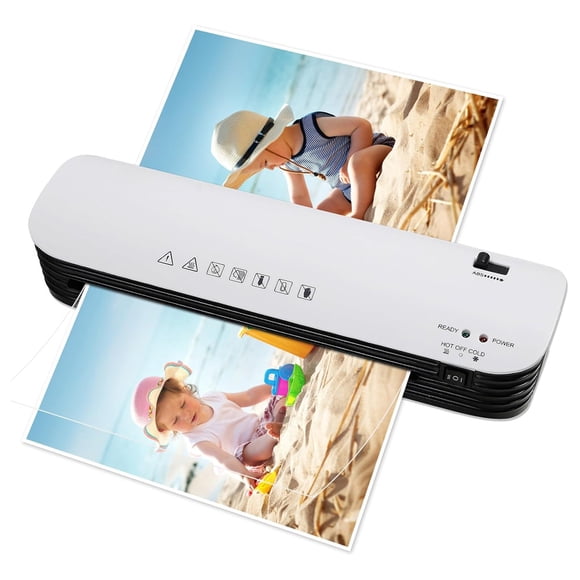 axGear Plastifieuse Chaude Froide Format A4 Lettre Portable pour Maison Bureau Machine de Plastification