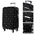 thumbnail image 5 of Black White Star Moon Planet Comet Pattern Luggage Cover Fashion Suitcase Cover Baggage Covers Fit 25-28 Inch Luggage (Go Travel), 5 of 5
