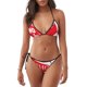thumbnail image 1 of Balery Saying Ho Ho Ho Pijama Estampado Bikini de Dos Piezas para Mujer - Conjunto de Bikini Ajustable Sexy y Cómodo para Playa, 1 of 6