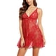 thumbnail image 1 of Gibobby Tangas de mujer sexy encaje Ropa interior Mujeres Lencería Sexy Encaje Pestañas Ropa de dormir Camisón Camisón Íntimos(Rojo M), 1 of 3