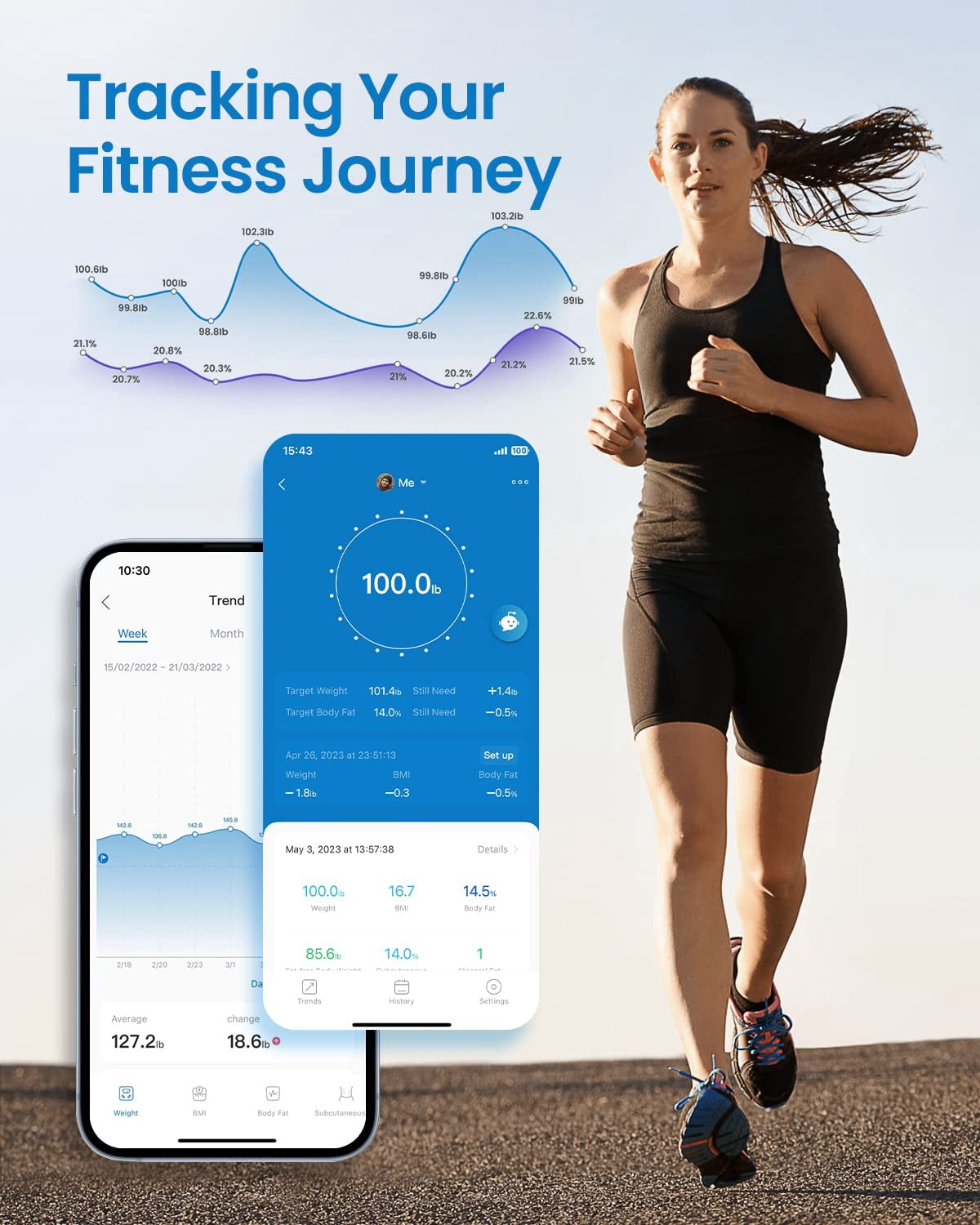 PUCACHI Smart Weight Scale, FSA HSA Compliant, BMI Weighing Bluetooth Body Fat Scale, Body Composition Monitoring Health Analyzer (Black)