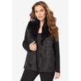thumbnail image 2 of Roaman's Women's Plus Size Faux Fur Cardigan Sweater, 2 of 5