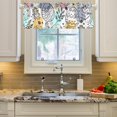 thumbnail image 3 of Coolnut Cute Easter Eggs Valance Faux Linen Small Window Curtains Short Rod Pocket Valances for Kitchen, Living Room, Bathroom, Modern, 54" L x 18" W Home Decor, 3 of 6