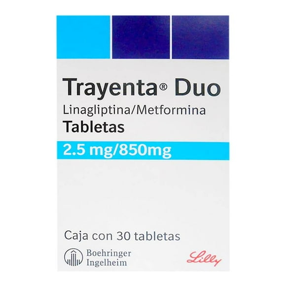 Trayenta Duo 2.5 mg/850 mg 30 tabletas